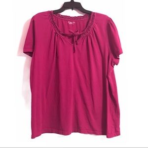 ST. JOHNS BAY PINK BLOUSE